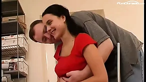 brunette caucasian cute european family fuck