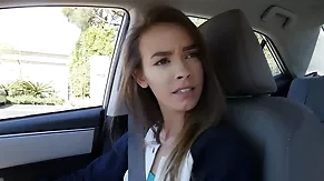 american blonde blowjob brother car cute